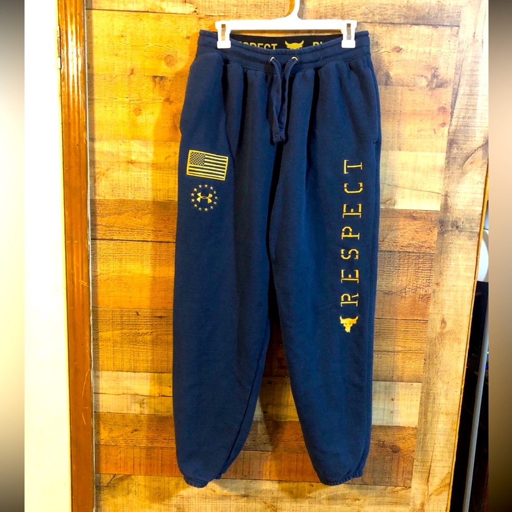 Under Armour heavy patriotic joggers